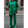 Ensemble long côtelé Vert - Sanastyle