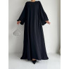 Robe manche ballon Noir