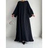 Robe manche ballon Noir