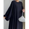 Robe manche ballon Noir
