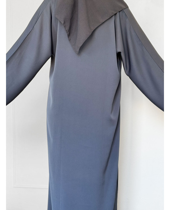 Abaya Ample Dubaï - Gris-bleu