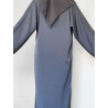 Abaya Ample Dubaï - Gris-bleu