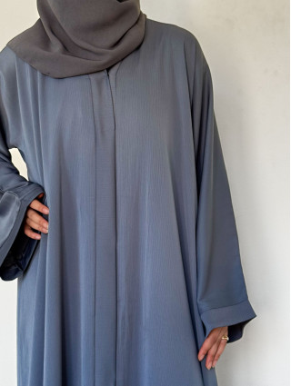 Abaya Ample Dubaï - Gris-bleu