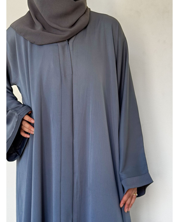 Abaya Ample Dubaï - Gris-bleu