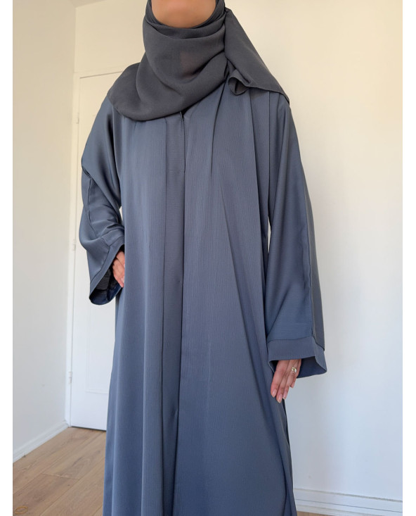 Abaya Ample Dubaï - Gris-bleu