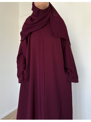 abaya ample bordeaux
