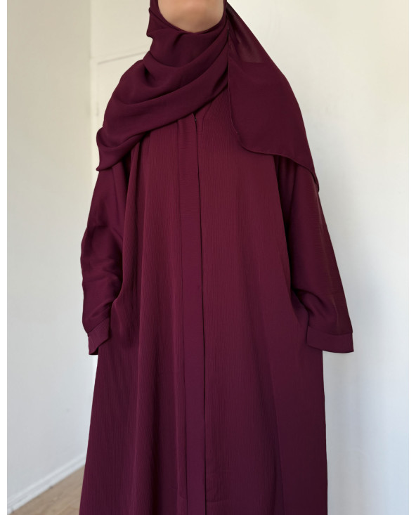 abaya ample bordeaux