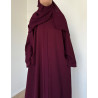 abaya ample bordeaux