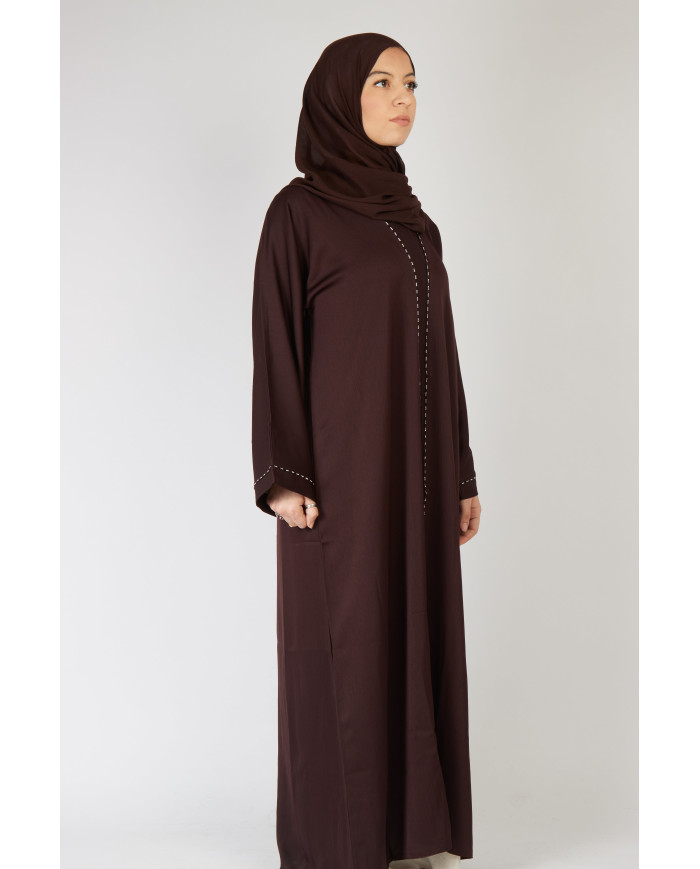 Abaya Nozha Marron