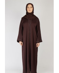 Abaya Nozha Marron