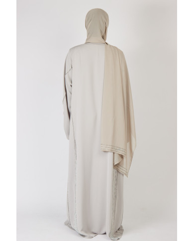 Abaya Séréna Gris
