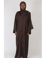 Abaya Nawra Marron - Sanastyle