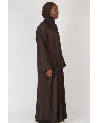 Abaya Nawra Marron
