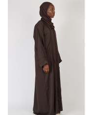 Abaya Nawra Marron