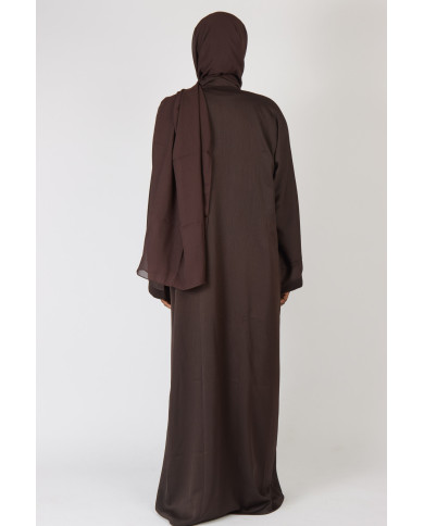 Abaya Nawra Marron