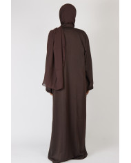 Abaya Nawra Marron
