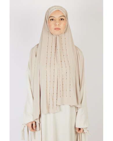 jersey premium beige strass