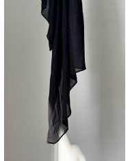 Hijab en modal noir – Élégant, respirant & antiglisse | Sanastyle