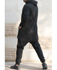 ensemble hoodie noir dos