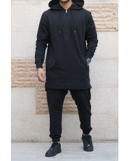 ensemble hoodie noir face