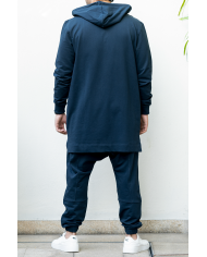 ensemble sarouel sweat dos bleu