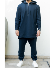 ensemble homme sweat face bleu