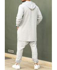 Ensemble sweat & Pantalon sarouel gris I Sanastyle