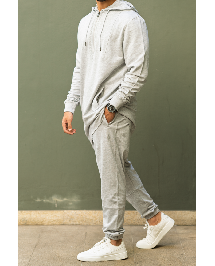 ensemble homme sweat sarouel gris