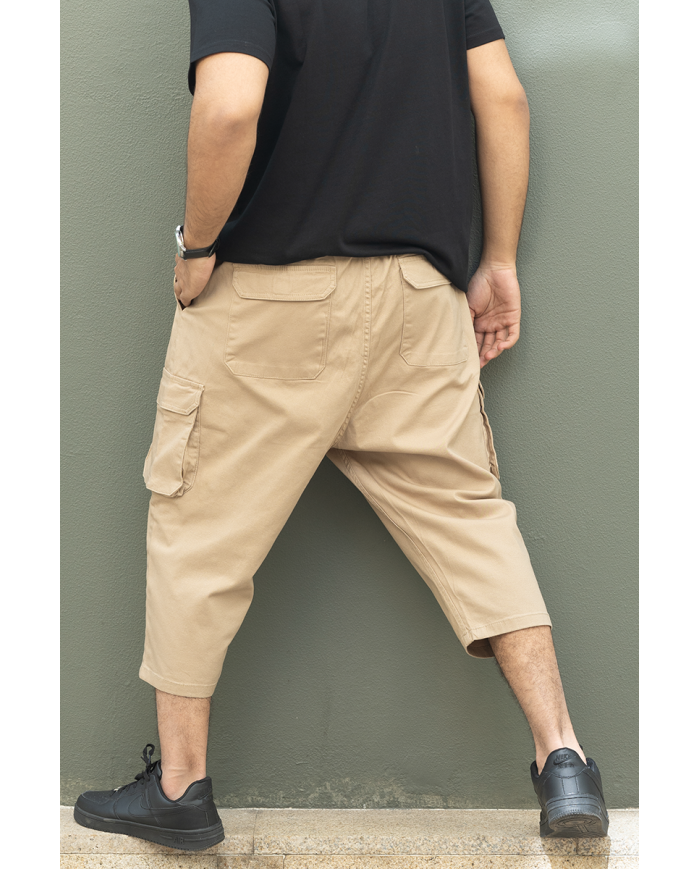 Pantalon Sarouel Cargo - Beige