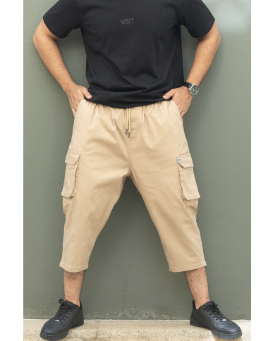 Pantalon Sarouel Cargo - Beige