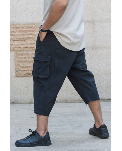Pantalon Sarouel Cargo - Noir