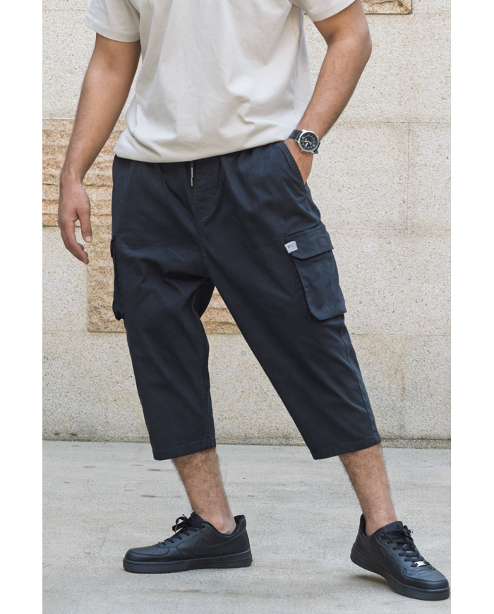 Pantalon Sarouel Cargo - Noir