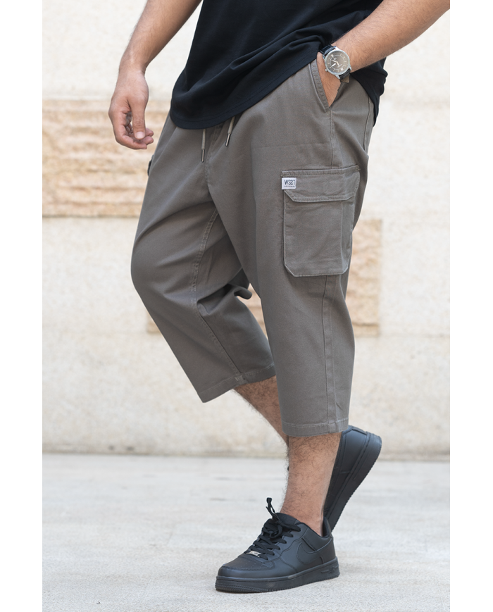 Pantalon Sarouel Cargo - Kaki