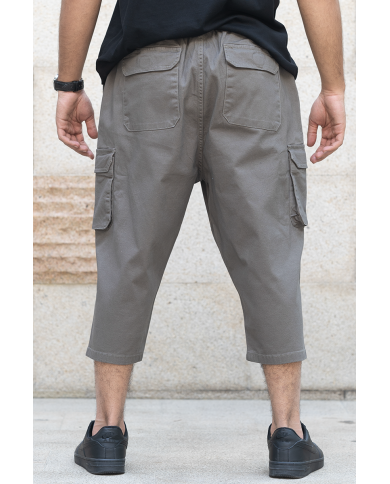 Pantalon Sarouel Cargo - Kaki