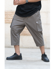 Pantalon Sarouel Cargo - Kaki