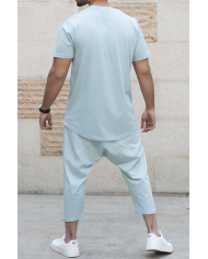 Ensemble Sarouel & tee-shirt - Bleu