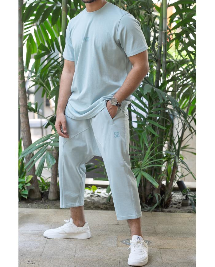 Ensemble Sarouel & tee-shirt - Bleu