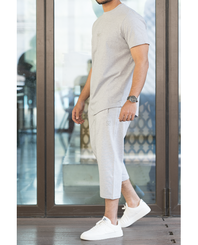 Ensemble Sarouel & tee-shirt - Gris