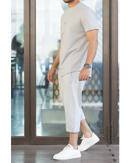 Ensemble Sarouel & tee-shirt - Gris