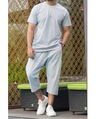 Combo WASSAT gris chiné – Coton doux & style estival | Sanastyle