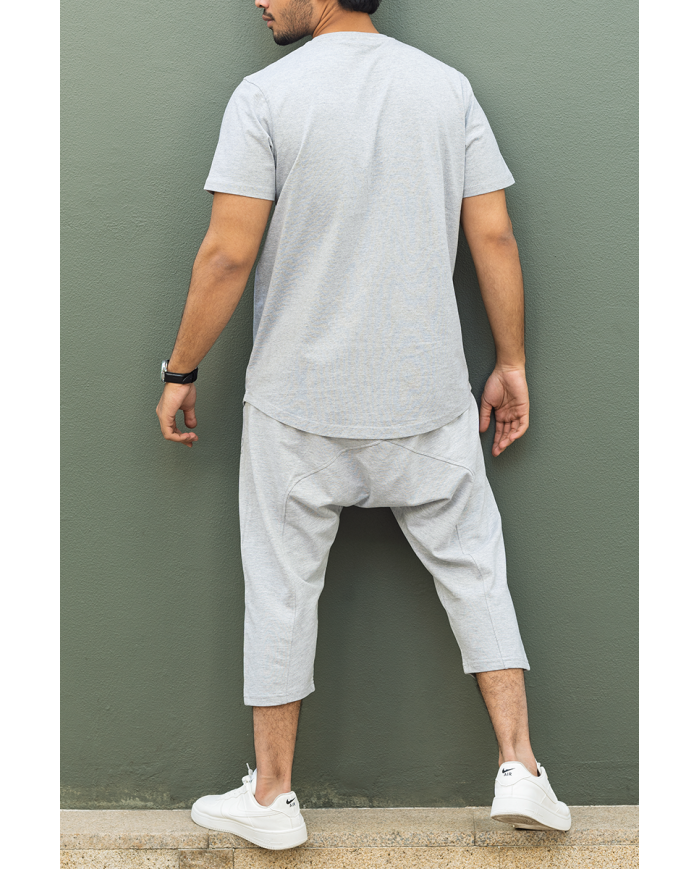 Ensemble Sarouel & tee-shirt - Gris