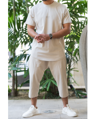 Combo WASSAT beige – Ensemble estival léger & naturel | Sanastyle