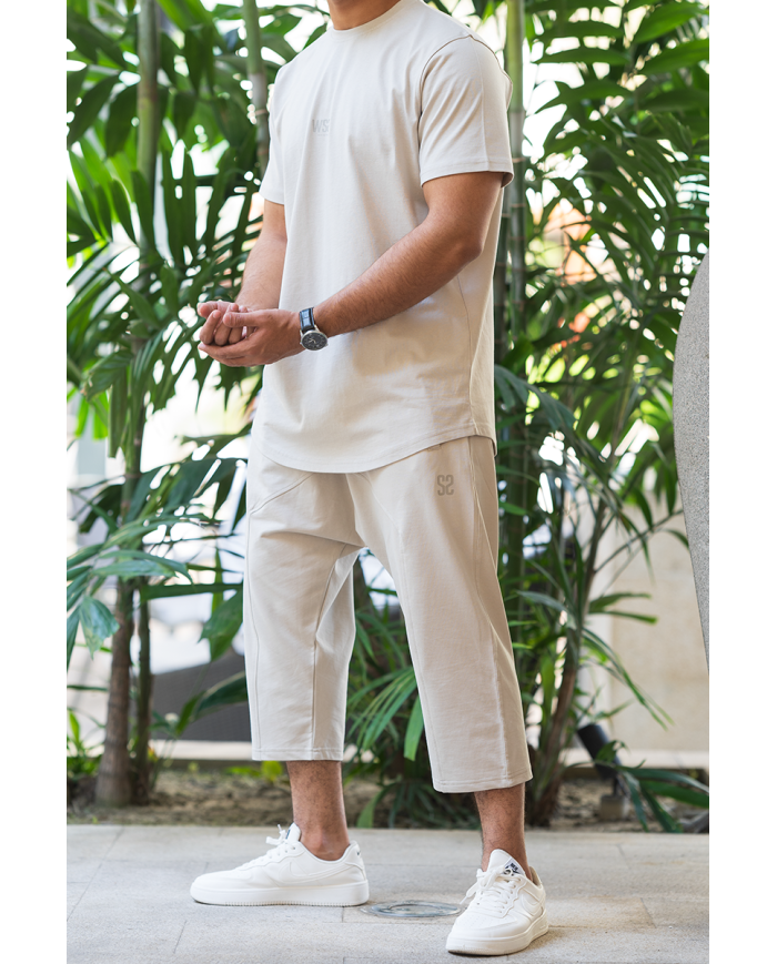 Ensemble Sarouel & tee-shirt - Beige