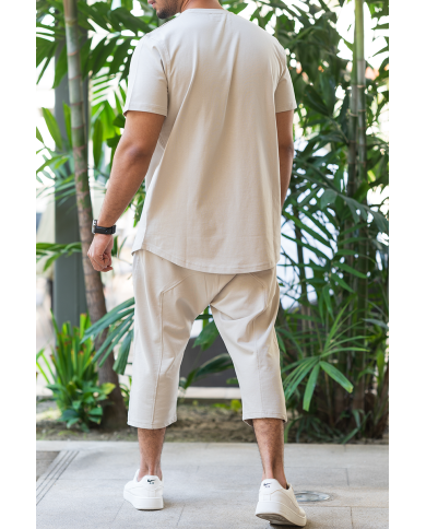 Ensemble Sarouel & tee-shirt - Beige