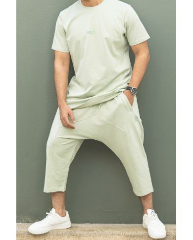 Ensemble Sarouel & tee-shirt - Vert
