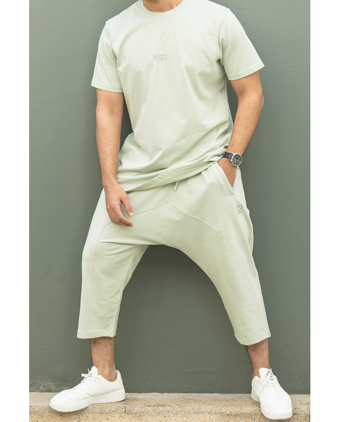 Ensemble Sarouel & tee-shirt - Vert