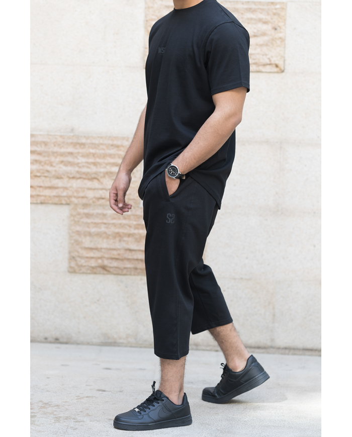 Ensemble Sarouel & tee-shirt - Noir