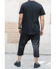 Ensemble Sarouel & tee-shirt - Noir