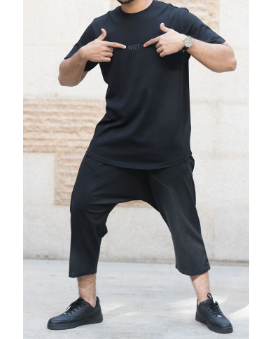 Ensemble Sarouel & tee-shirt - Noir