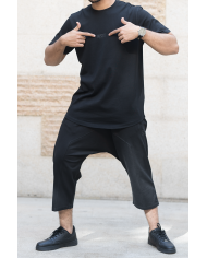 Ensemble Sarouel & tee-shirt - Noir